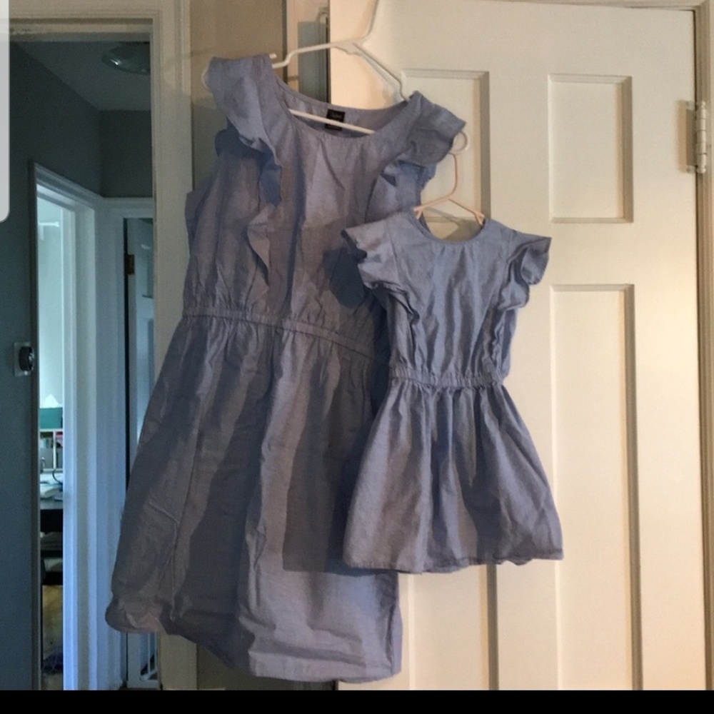 Mom and daughter matching dresses